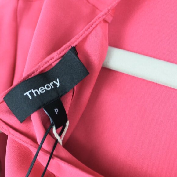 NEW Theory Silk Blend Boxy Fit Stretch Tee – Luxe Workwear/ Everyday Top - Picture 7 of 13